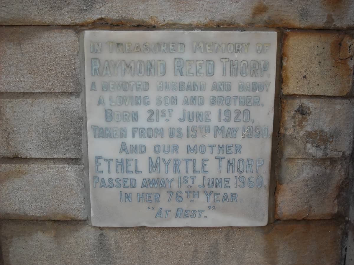 THORP Ethel Myrtle -1960 :: THORP Raymond Reed 1920-1950