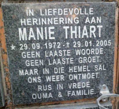 THIART Manie 1972-2005