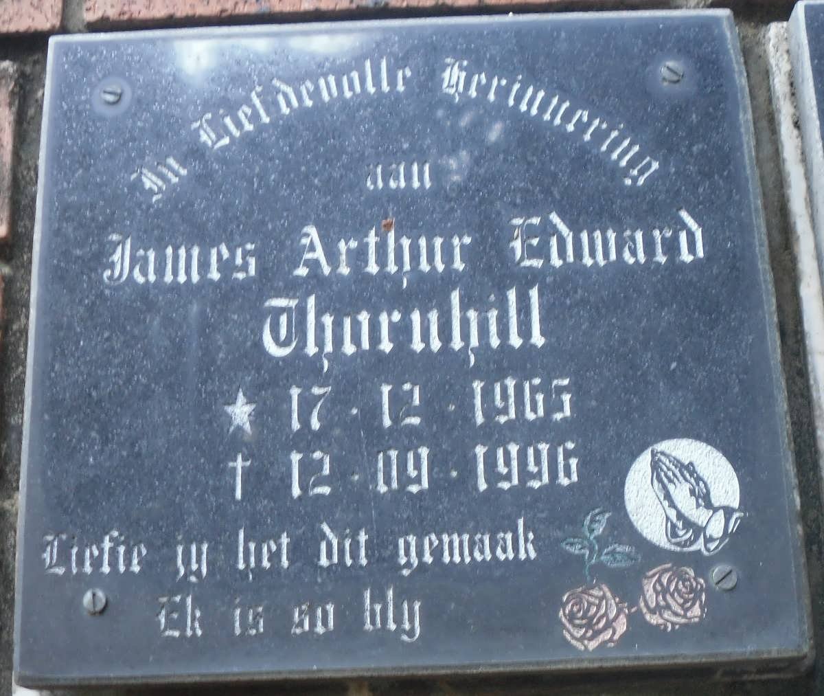 THORNHILL James Arthur Edward 1965-1996