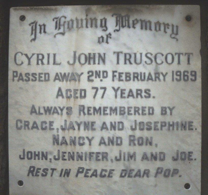 TRUSCOTT Cyril John -1969