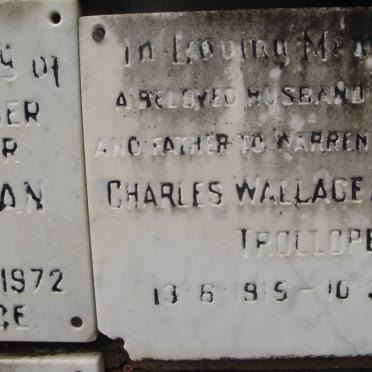 TROLLOPE Charles Wallace Ashmole 1915-1972