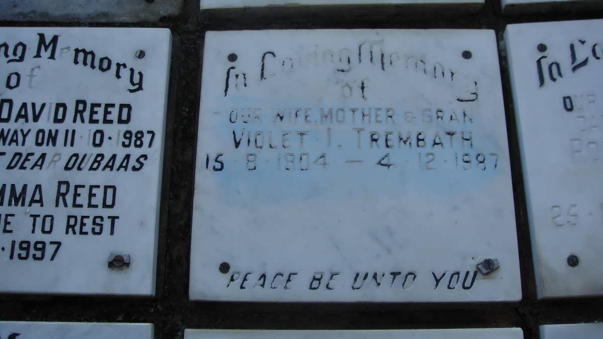 TREMBATH Violet I. 1904-1987