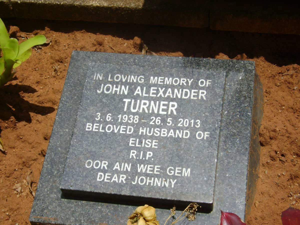 TURNER John Alexander 1938-2013