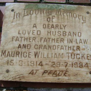 TUCKER Maurice William 1914-1984