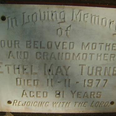 TURNER Ethel May -1977