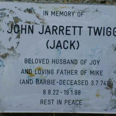TWIGG John Jarrett 1922-1998