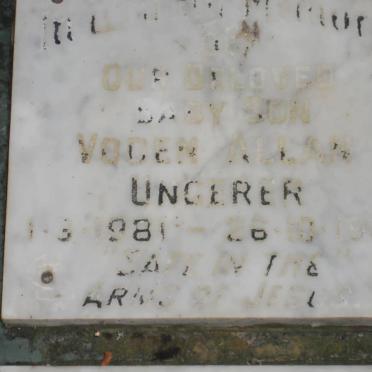 UNGERER Voden Allan 1981-1982