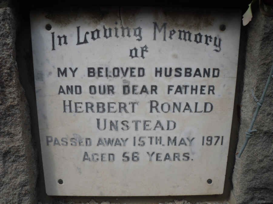 UNSTEAD Herbert Ronald -1971