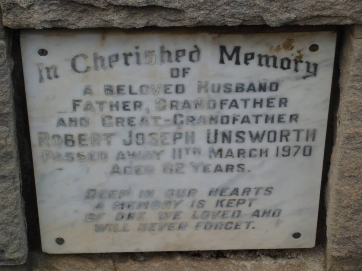UNSWORTH Robert Joseph -1970