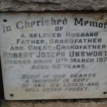 UNSWORTH Robert Joseph -1970