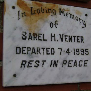 VENTER Sarel H. -1995