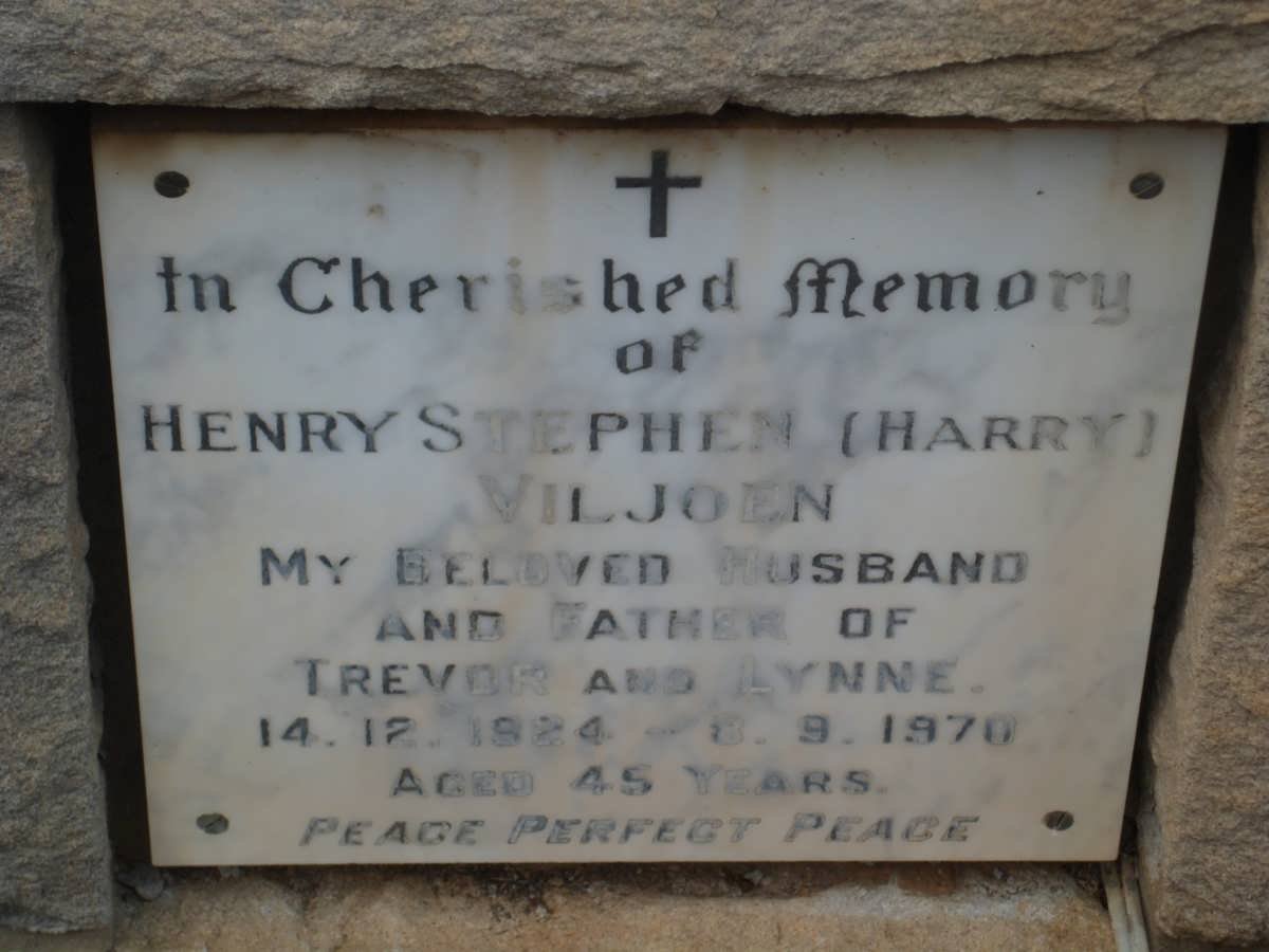 VILJOEN Henry Stephen 1924-1970