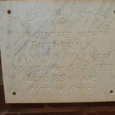 WALKER Frederick Lamond -1973