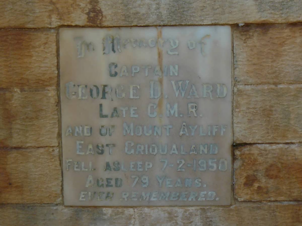 WARD George D. -1950