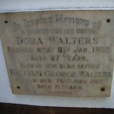 WALTERS William George -1962 &amp; Dora -1962