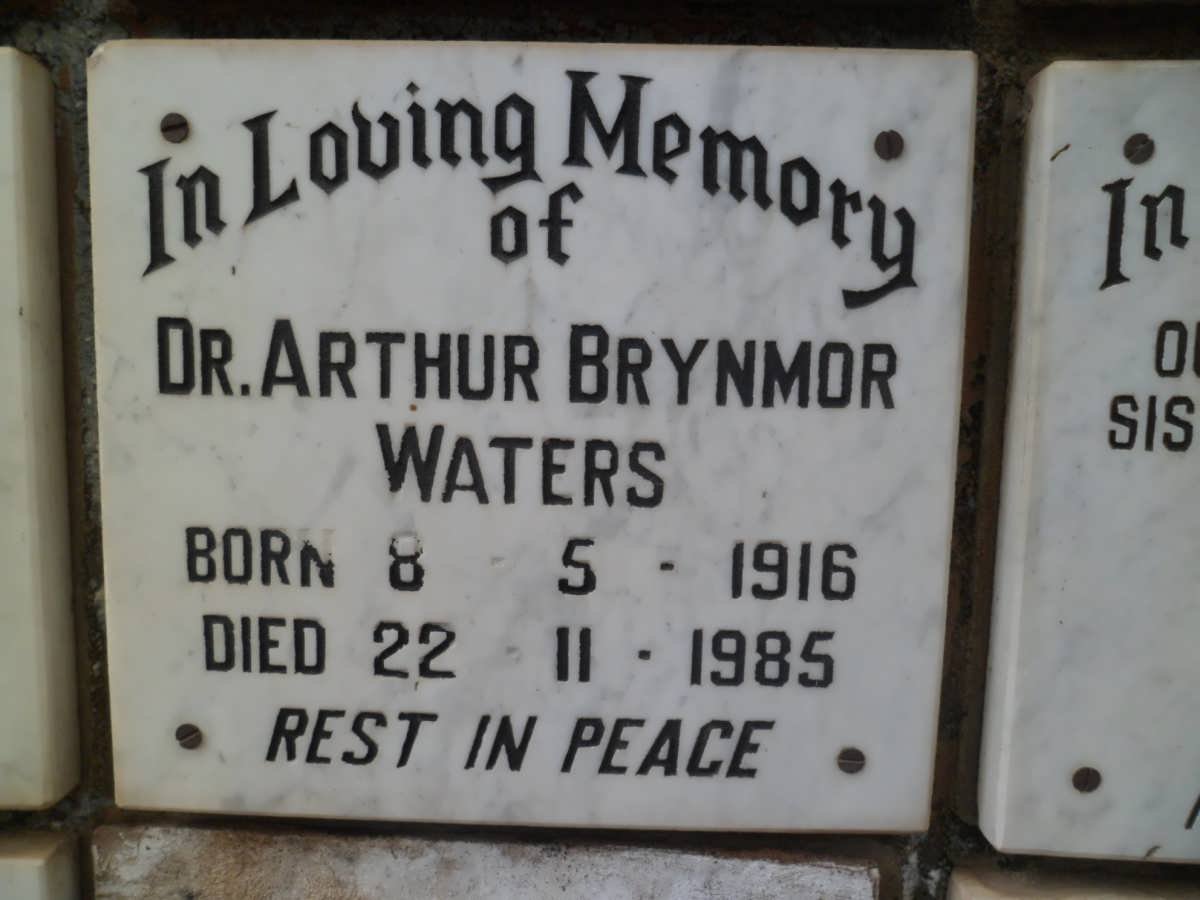 WATERS Arthur Brynmor 1916-1985