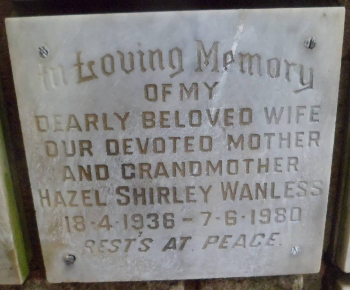 WANLESS Hazel Shirley 1936-1980