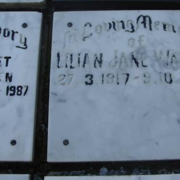 WATSON Lilian Jane 1917-1987