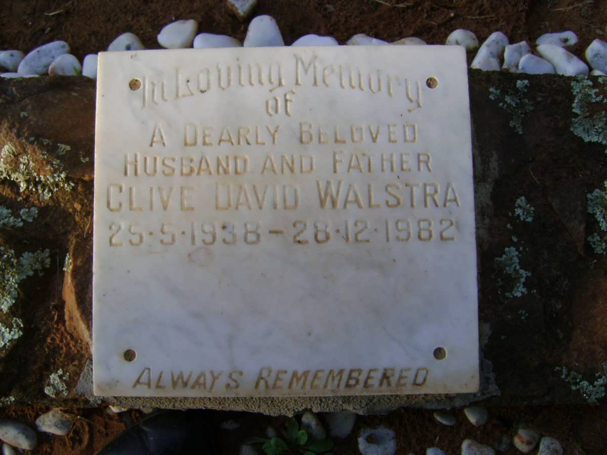 WALSTRA Clive David 1938-1982