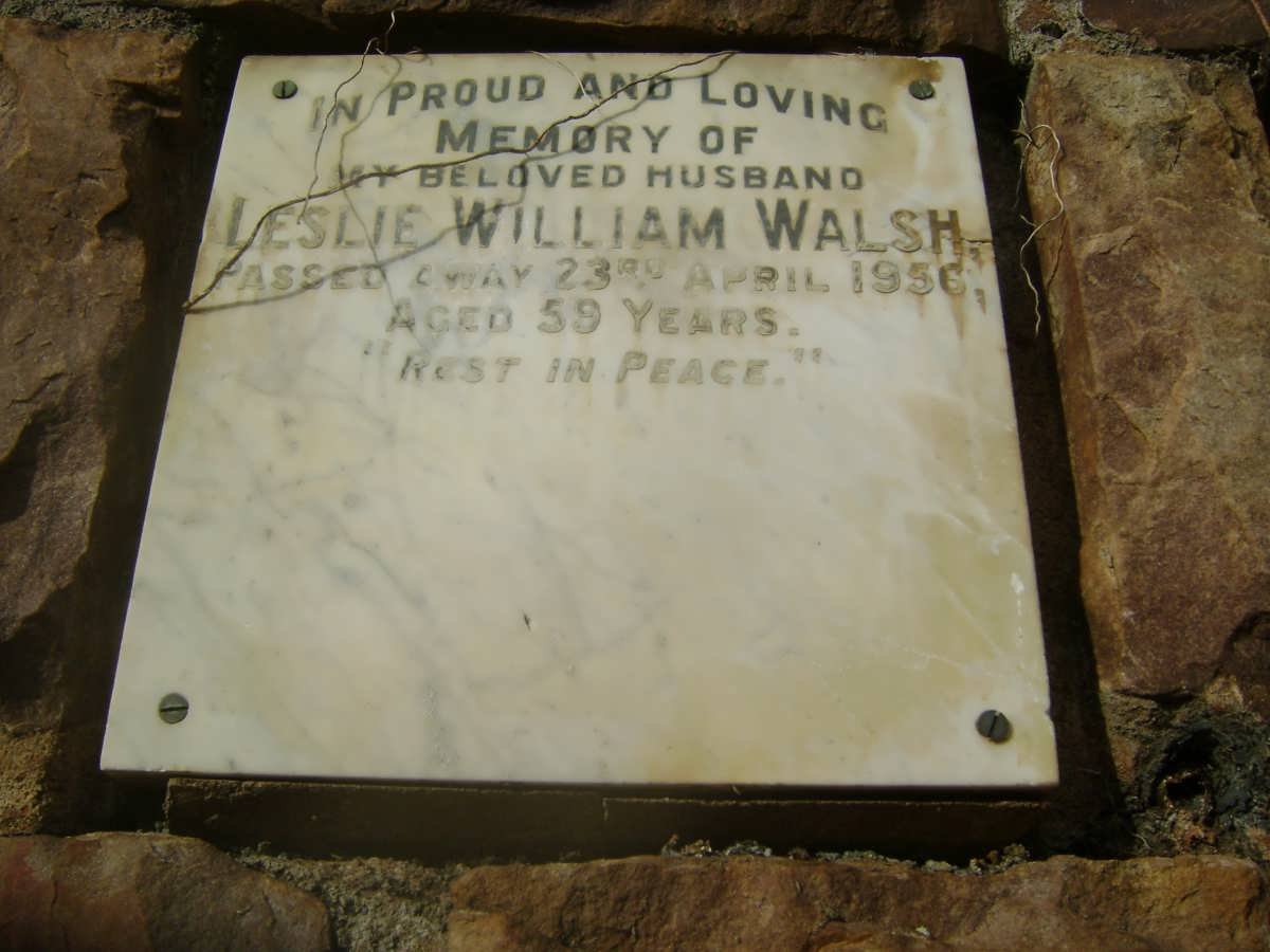 WALSH Leslie William -1956