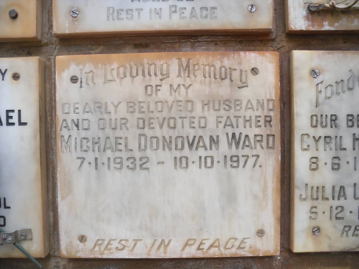 WARD Michael Donovan 1932-1977