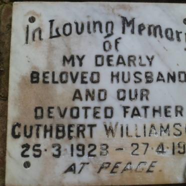 WILLIAMSON Cuthbert 1928-1981
