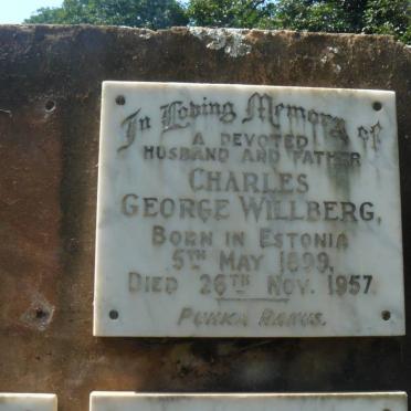 WILLBERG Charles George 1899-1957