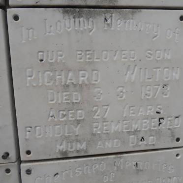 WILTON Richard -1973