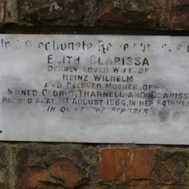 WILHELM Edith Clarissa -1964