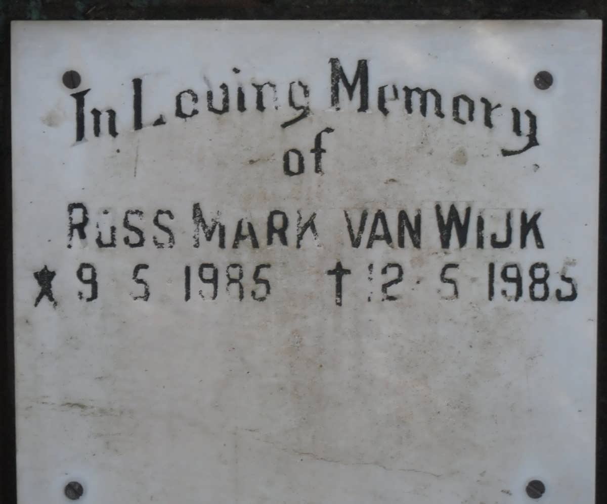 WIJK Ross Mark, van 1985-1985
