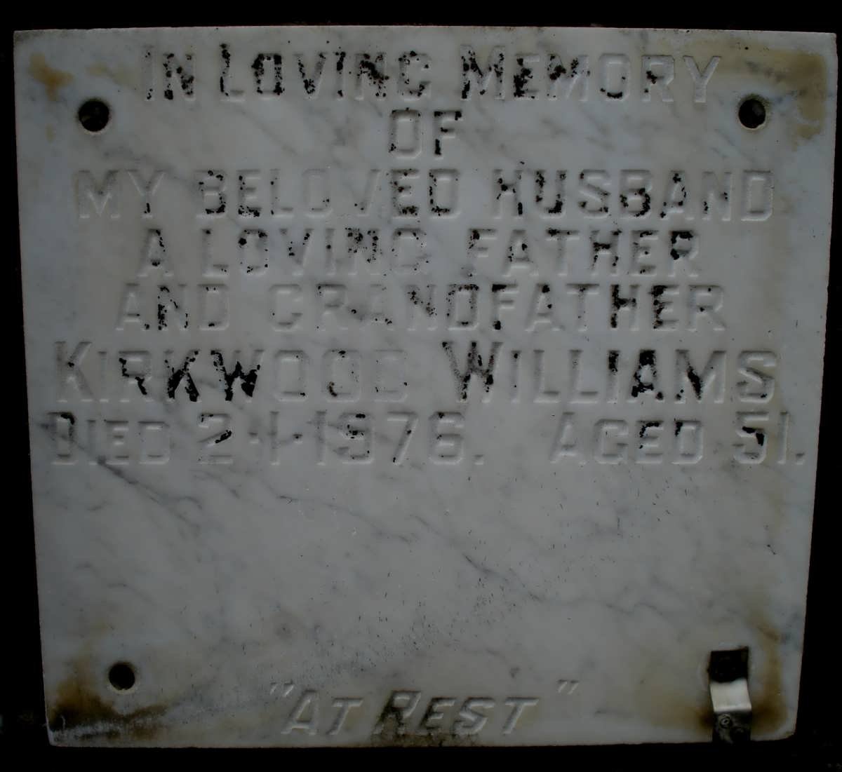 WILLIAMS Kirkwood -1976