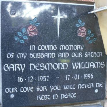 WILLIAMS Gary Desmond 1957-1996