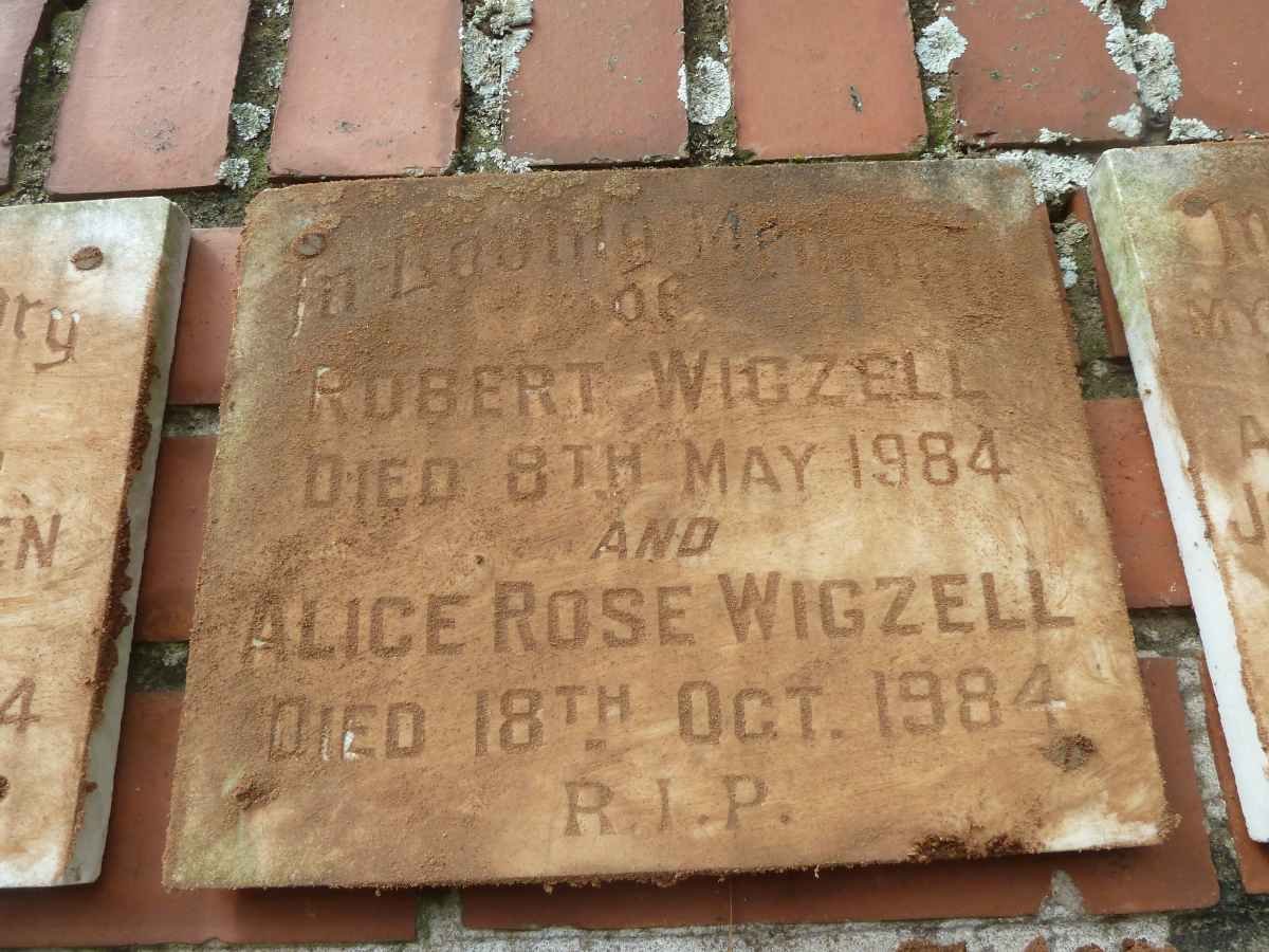 WIGZELL Robert -1984 &amp; Alice Rose -1984