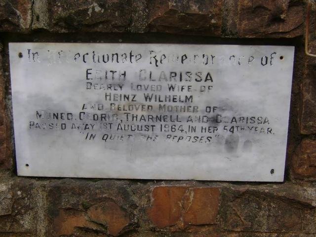WILHELM Edith Clarissa -1964