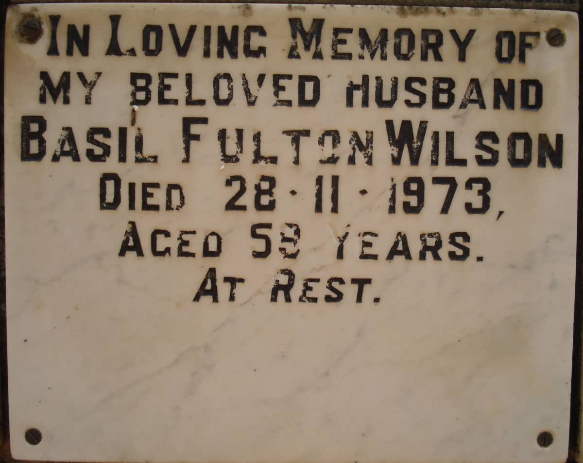 WILSON Basil Fulton -1973