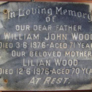 WOOD William John -1976 &amp; Lilian -1976