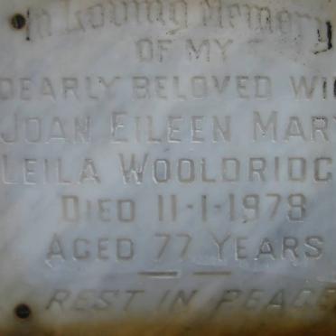 WOOLDRIDGE Joan Eileen Mary Leila -1978