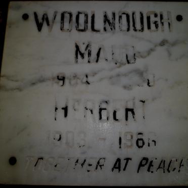 WOOLNOUGH Herbert 1903-1986 &amp; Maud 1904-1980