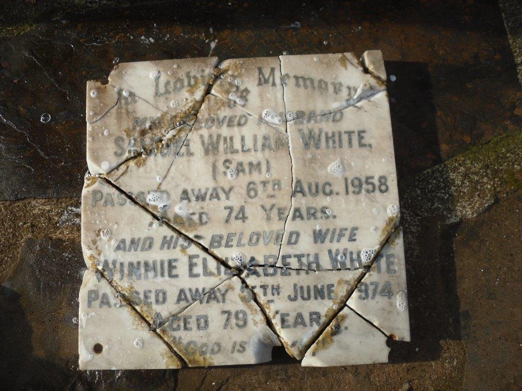 WHITE Samuel William -1958 &amp; Winnie Elizabeth -1974