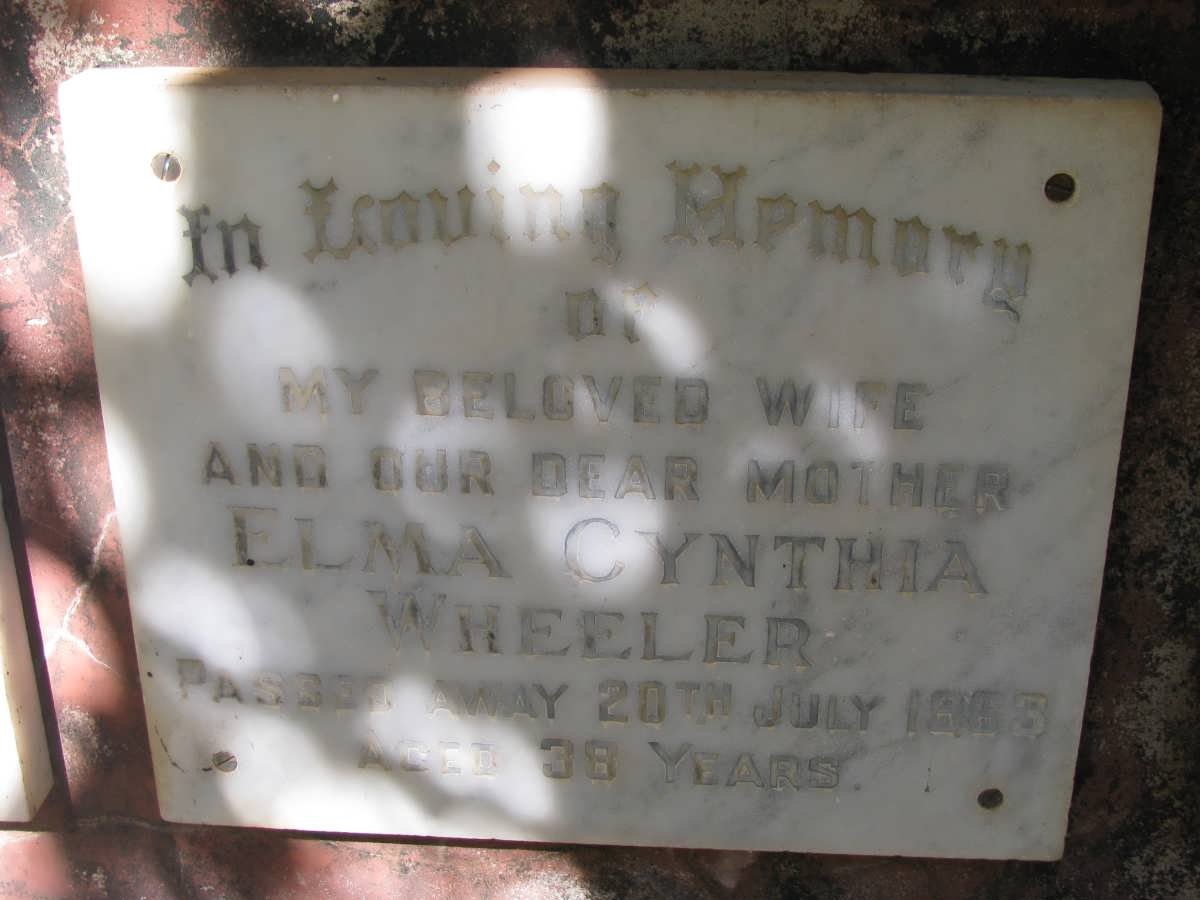 WHEELER Elma Cynthia -1963
