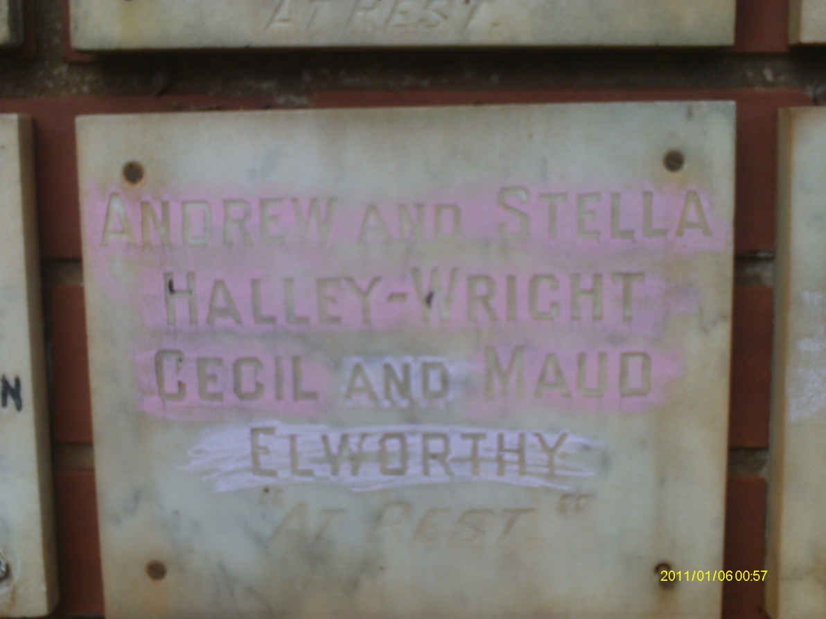 WRIGHT Andrew, Halley &amp; Stella :: ELWORTHY Cecil &amp; Maud