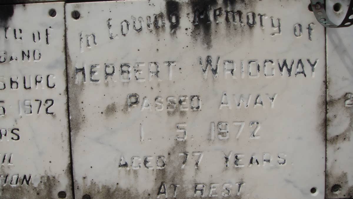 WRIDGWAY Herbert -1972