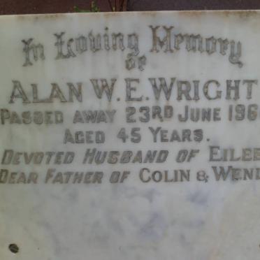 WRIGHT Alan W.E.  -1966