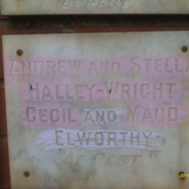WRIGHT Andrew, Halley &amp; Stella :: ELWORTHY Cecil &amp; Maud
