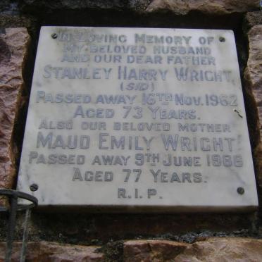 WRIGHT Stanley Harry -1962 &amp; Maud Emily -1966