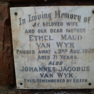 WYK Johannes Jacobus, van &amp; Ethel Maud -1955