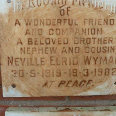 WYMAN Neville Elrid 1919-1982