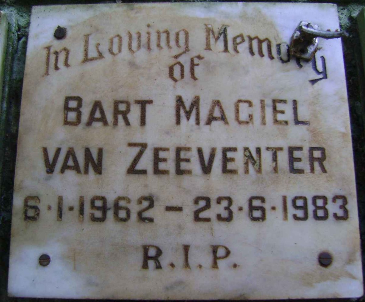 ZEEVENTER Bart Magiel, van 1962-1983