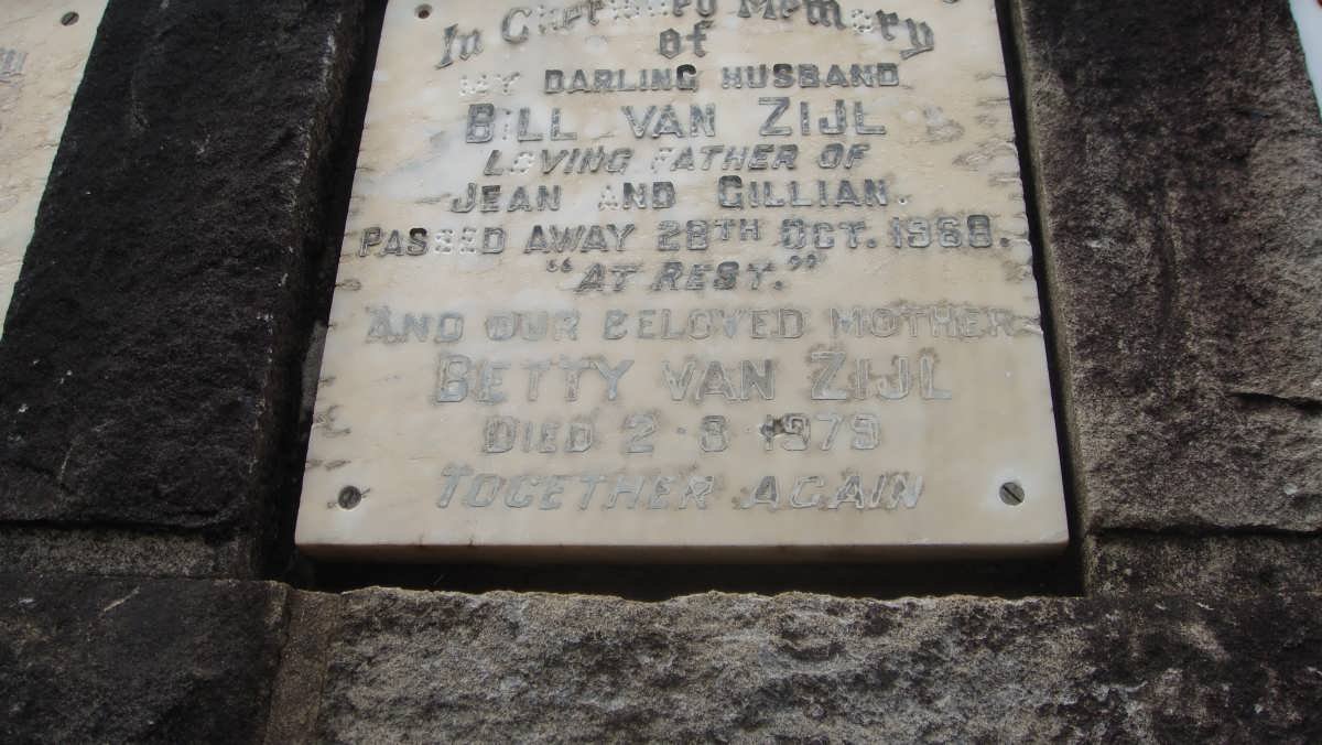 ZIJL Bill, van -1968 &amp; Betty -1979