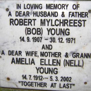 YOUNG Robert Mylchreest 1907-1971 &amp; Amelia Ellen NELL 1912-2002